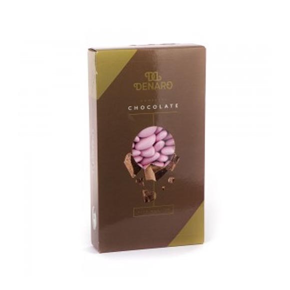 Confetti Denaro al Cioccolato fondente chocolate rosa 1kg.