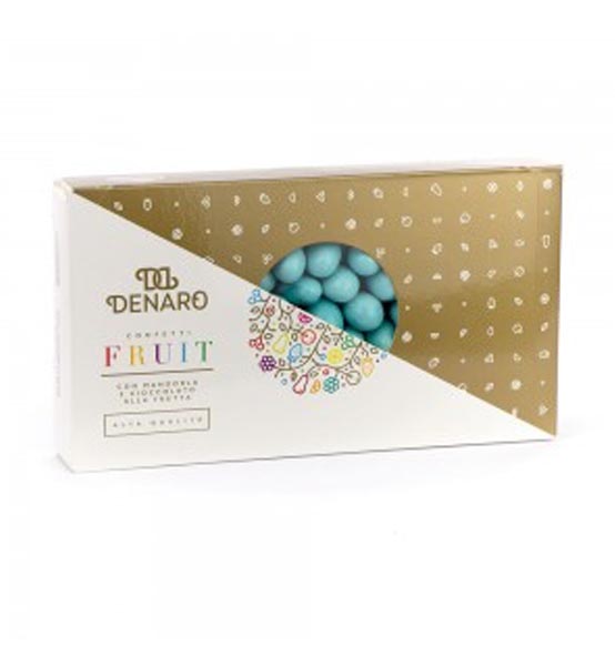 Confetti denaro cioccomandorla alla frutta fruit senza glutine celeste 1kg.