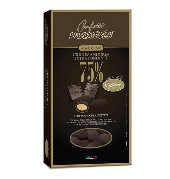 Confetti Maxtris caffarel ciocomandorla fondente 75% marrone 1kg.