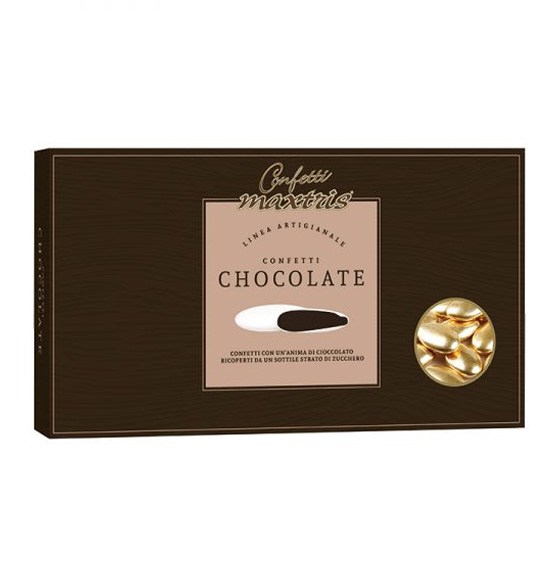 Confetti maxtris linea artigianale cioccolato fondente colore ORO 1kg.