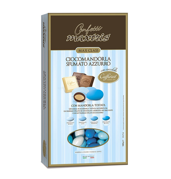 Cioconocciola incartati azzurro Maxtris Confetti