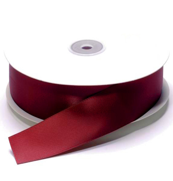 Nastro doppio raso bordeaux cm. 4x50mt.