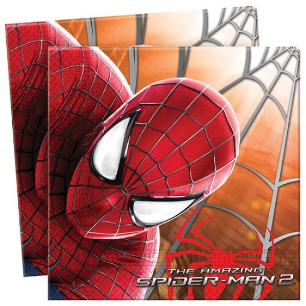 20PZ. TOVAGLIOLI SPIDERMAN CM 33X33